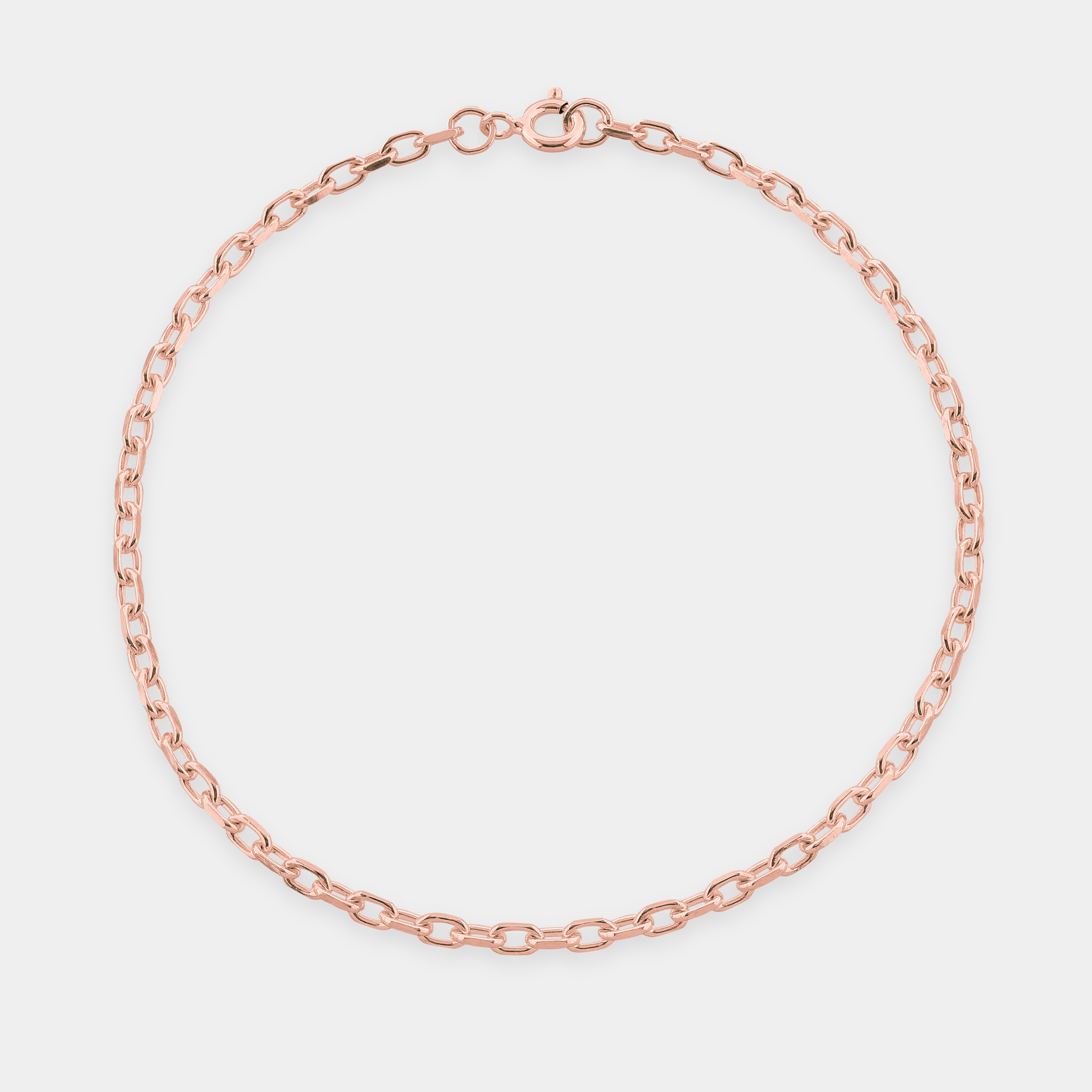 Monarch Diamond Cut Rose Gold Bracelet On a light grey background