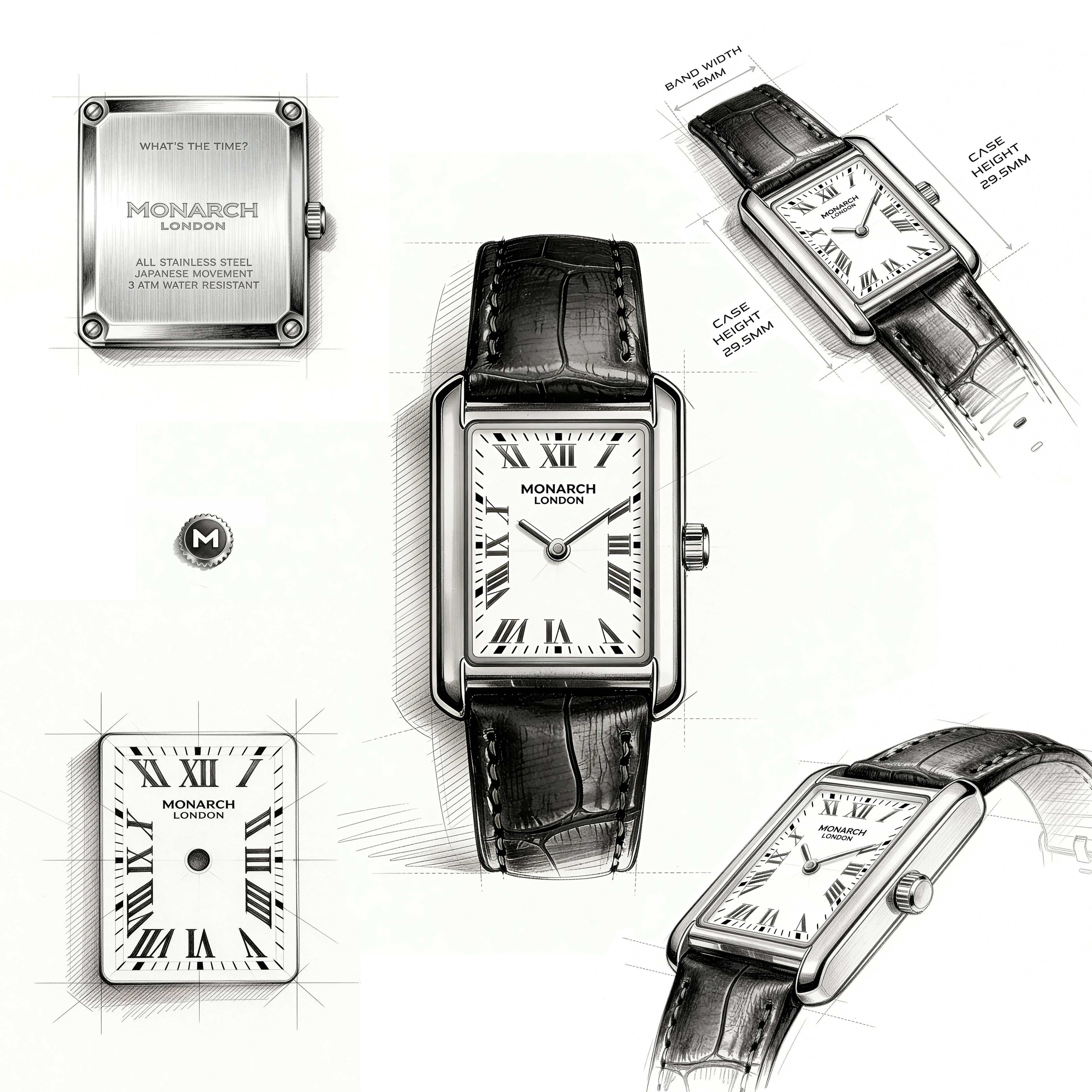 The Monarch Timepiece - Silver